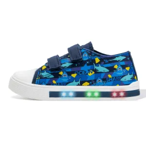 Light Up Kids Sneakers Shoes with Hook and Loops