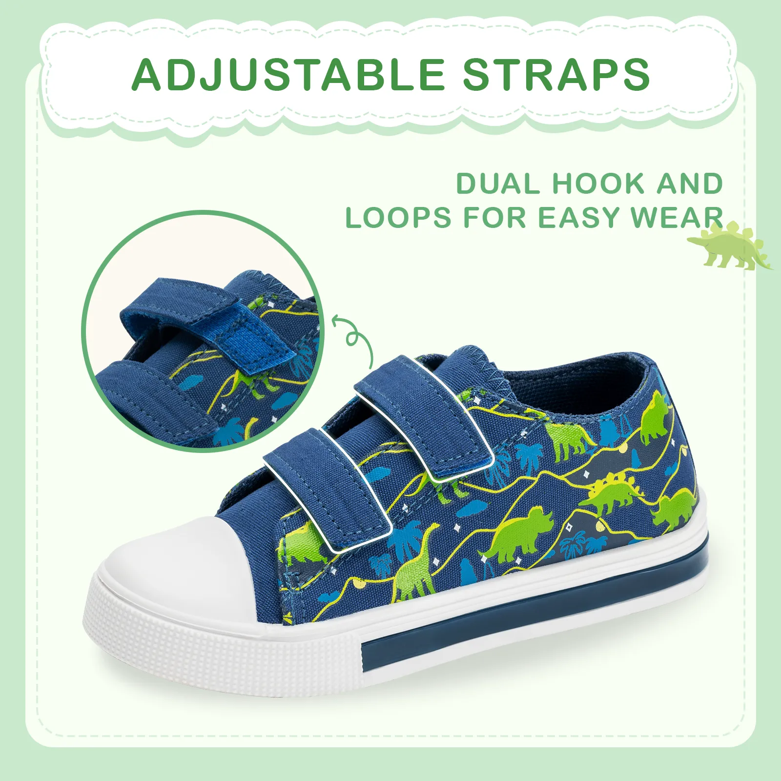 Light Up Kids Sneakers Shoes with Hook and Loops