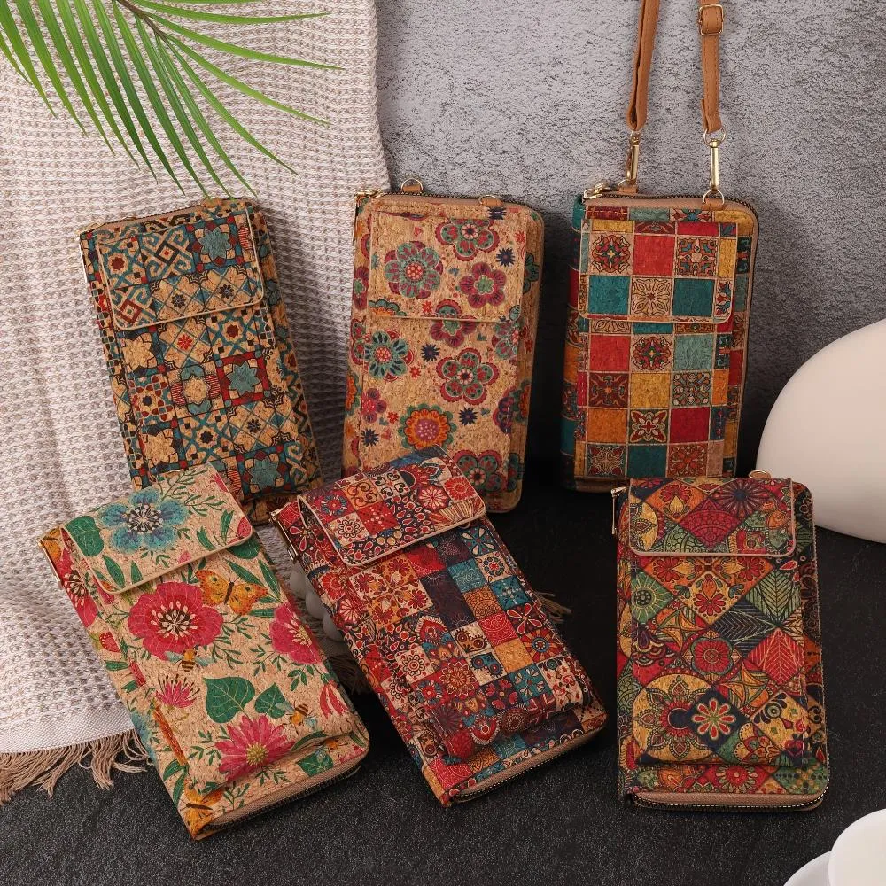 Lila Boho Floral Umhängetasche