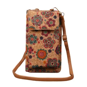 Lila Boho Floral Umhängetasche