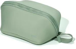 LINE ARC Machine-Washable Neoprene Toiletry Bag (Sage) Modern Green Dopp Kit Soft Insulation for Cosmetics Makeup Travel Skincare Shaving Large Case Men Women Overnight Easy-to-Clean
