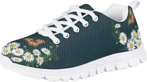 Little/Big Kids Running Shoes Strap Athletic Tennis Shoe White Sole Sport Sneakers