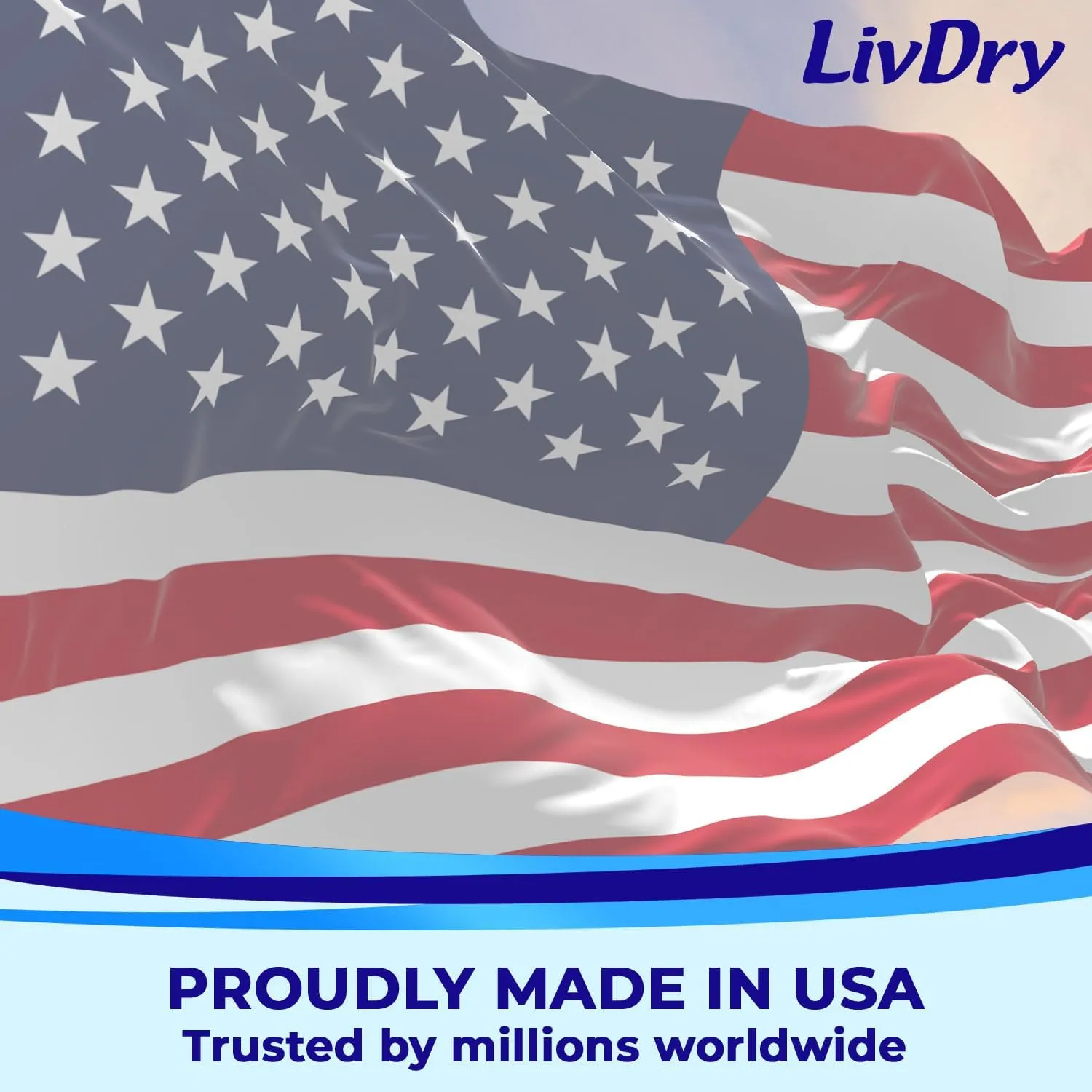 LivDry Adult M Incontinence Underwear, Overnight Comfort Absorbency, Leak Protection, Medium, 17-Pack