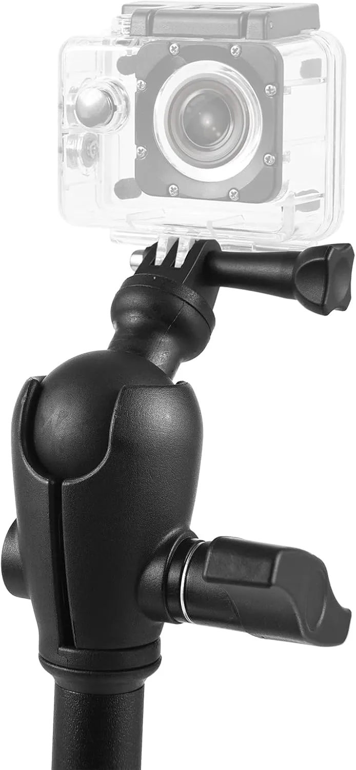 Lixada Kayak Camera Mount Stand 25.6''/19.7'' Length Stable Lightweight Kayak Sports Camera Mounting Support Portable Easy to Install Kayak Boat Accessories