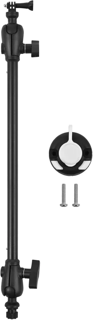 Lixada Kayak Camera Mount Stand 25.6''/19.7'' Length Stable Lightweight Kayak Sports Camera Mounting Support Portable Easy to Install Kayak Boat Accessories