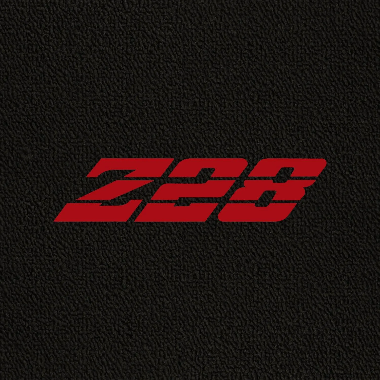 Lloyd Mats ® - Classic Loop Black 4PC Floor Mats for Camaro Z28 1980-81 with Red Z28 Embroidered