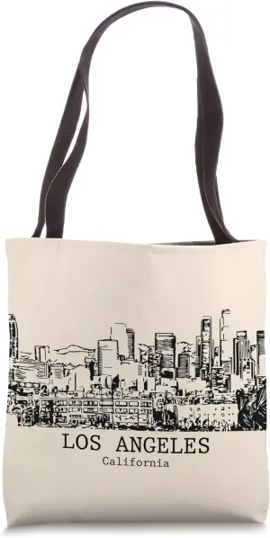 Los Angeles California Vintage Retro Travel Souvenir Tote Bag