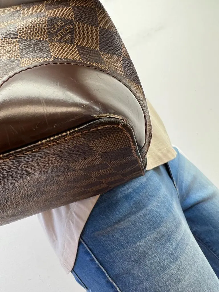 LOUIS VUITTON DAMIER EBENE HAMPSTEAD MM TOTE BAG