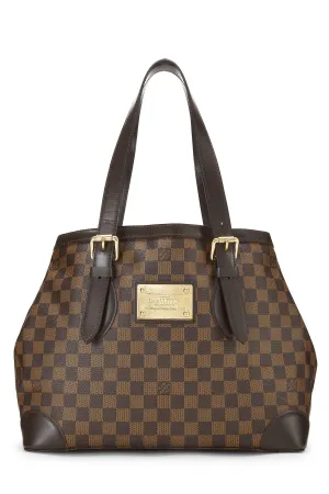 LOUIS VUITTON DAMIER EBENE HAMPSTEAD MM TOTE BAG