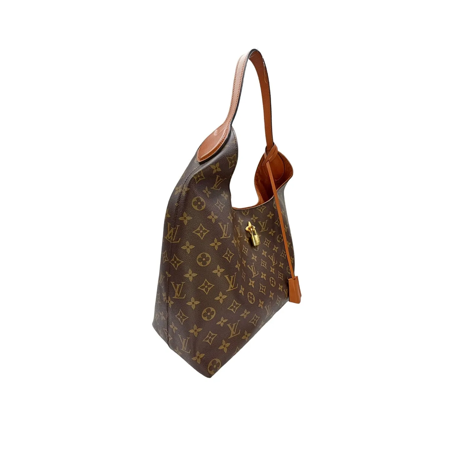Louis Vuitton Monogram Canvas Flower Hobo Caramel