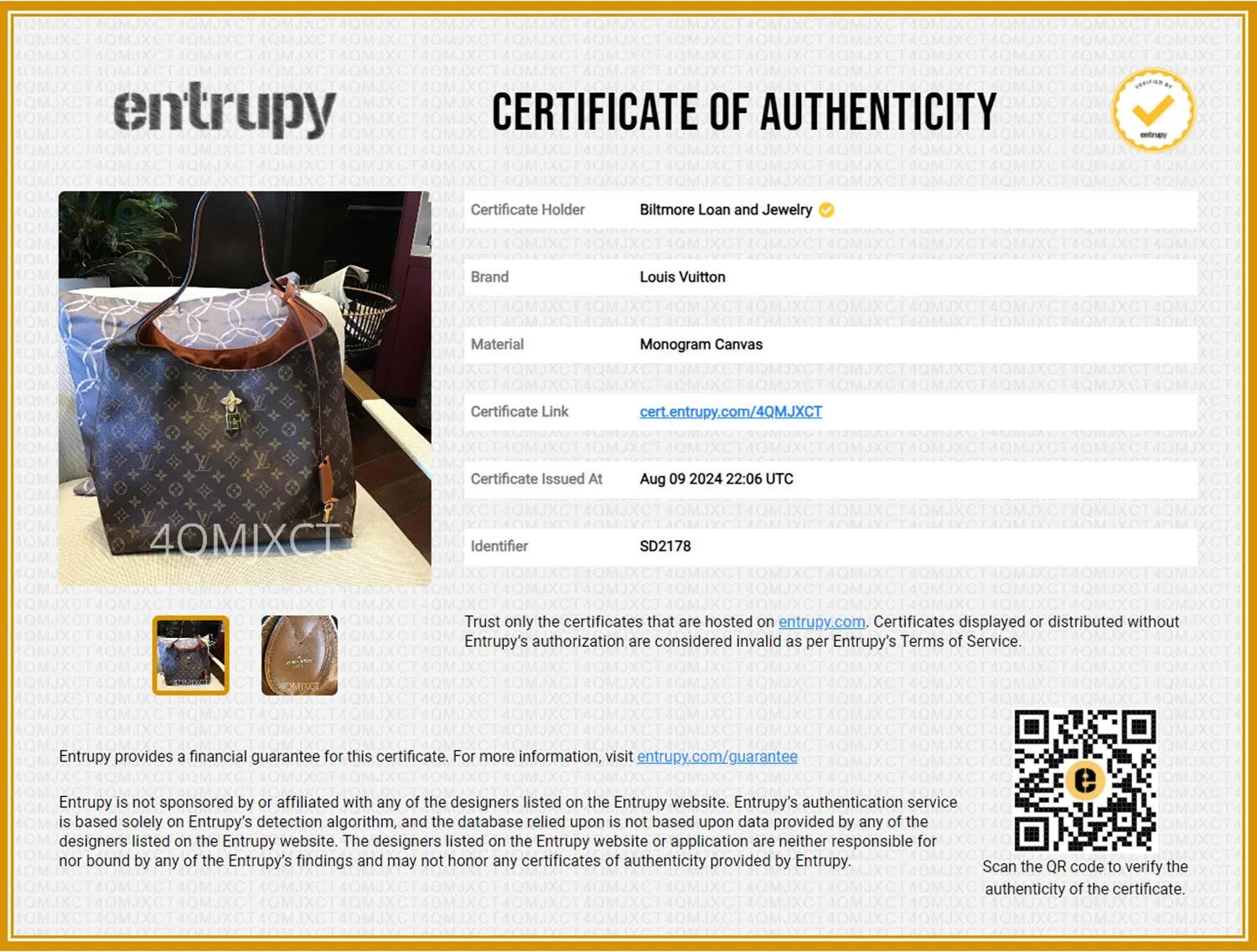 Louis Vuitton Monogram Canvas Flower Hobo Caramel