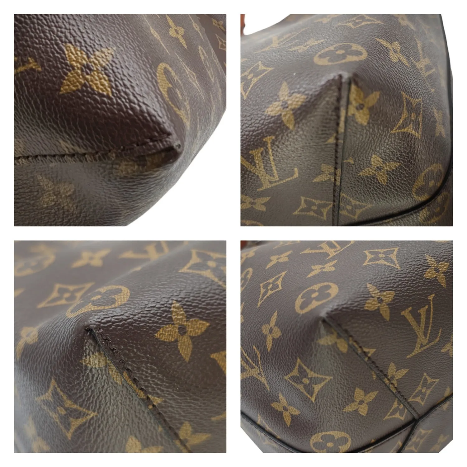 Louis Vuitton Monogram Canvas Flower Hobo Caramel