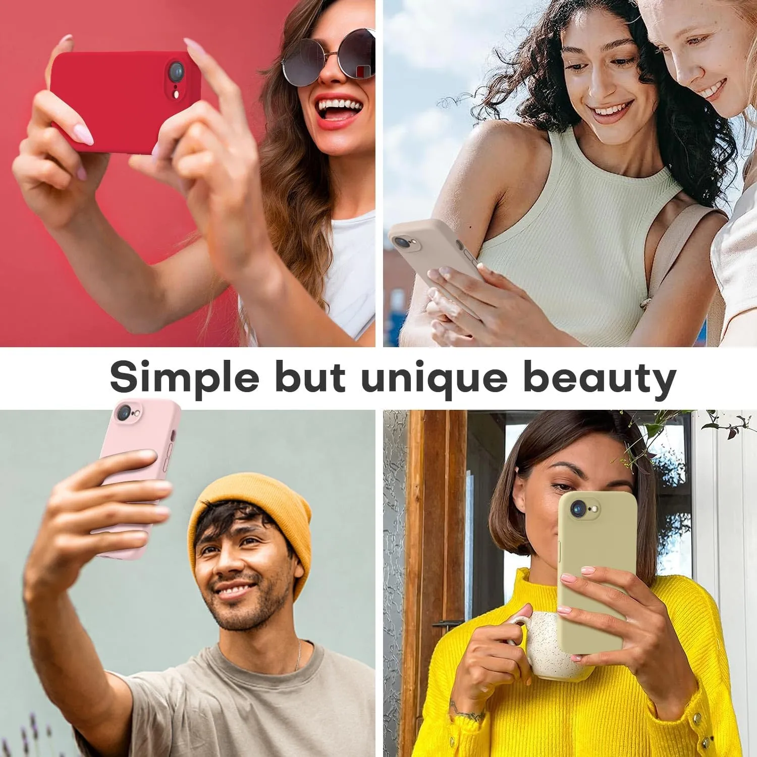 LOVE 3000 Designed for iPhone 16e Case, Premium Silicone with [Soft Anti-Scratch Microfiber Lining] Shockproof Protective Phone Case for Men Women Girls 6.1", Chalk Pink