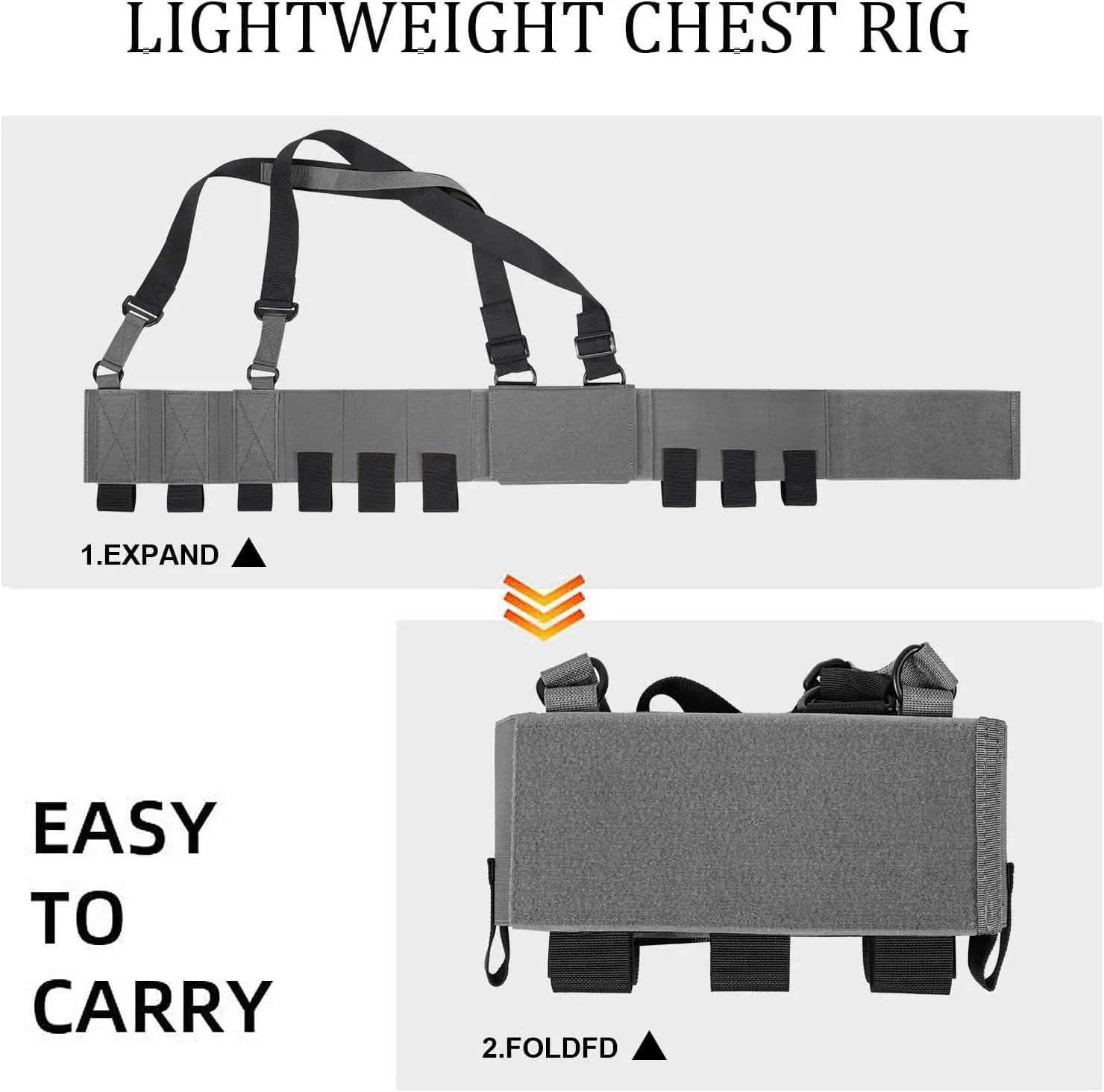 Low-Vis Tactical Chest Fixation Device,Lightweight Elastic Rig Cummerbund Combat Gears.