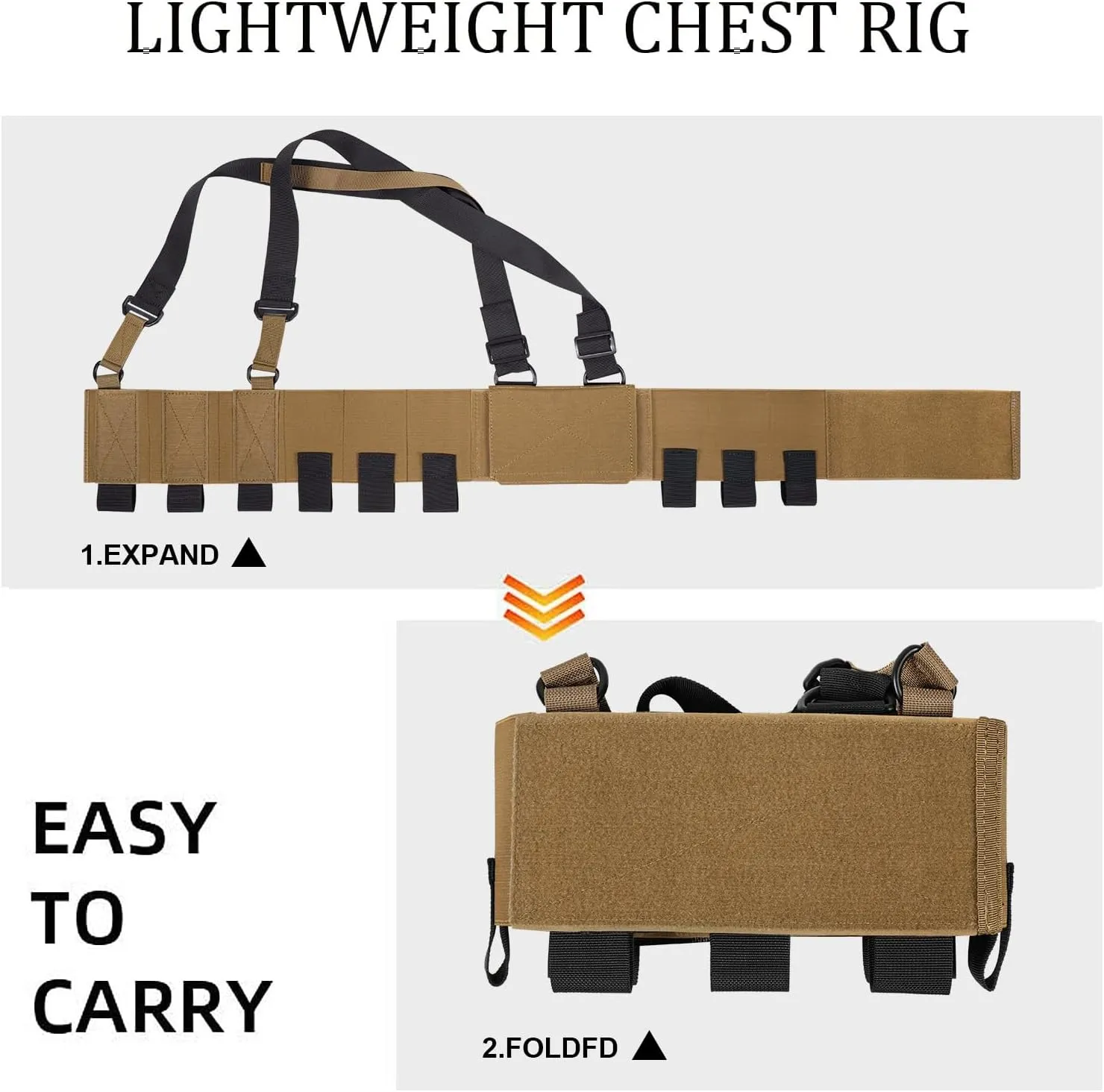 Low-Vis Tactical Chest Fixation Device,Lightweight Elastic Rig Cummerbund Combat Gears.