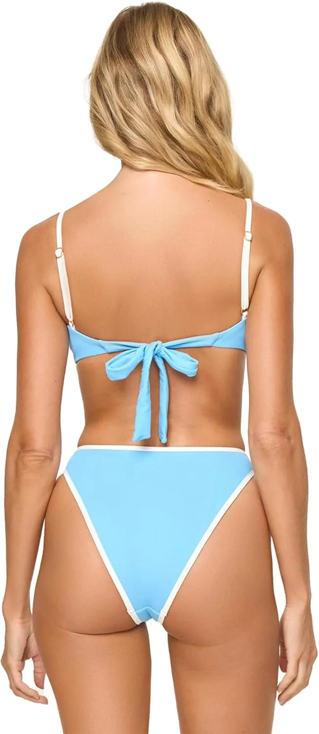 L*Space Hazel Bikini Top for Women, Ribbed Bralette Featuring Adjustable Straps and Removable Pads