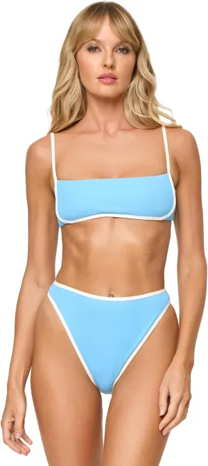 L*Space Hazel Bikini Top for Women, Ribbed Bralette Featuring Adjustable Straps and Removable Pads