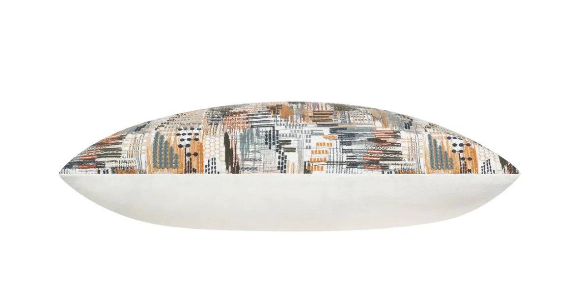 Luxurious Multi-Color Embroidered Pillow 24"