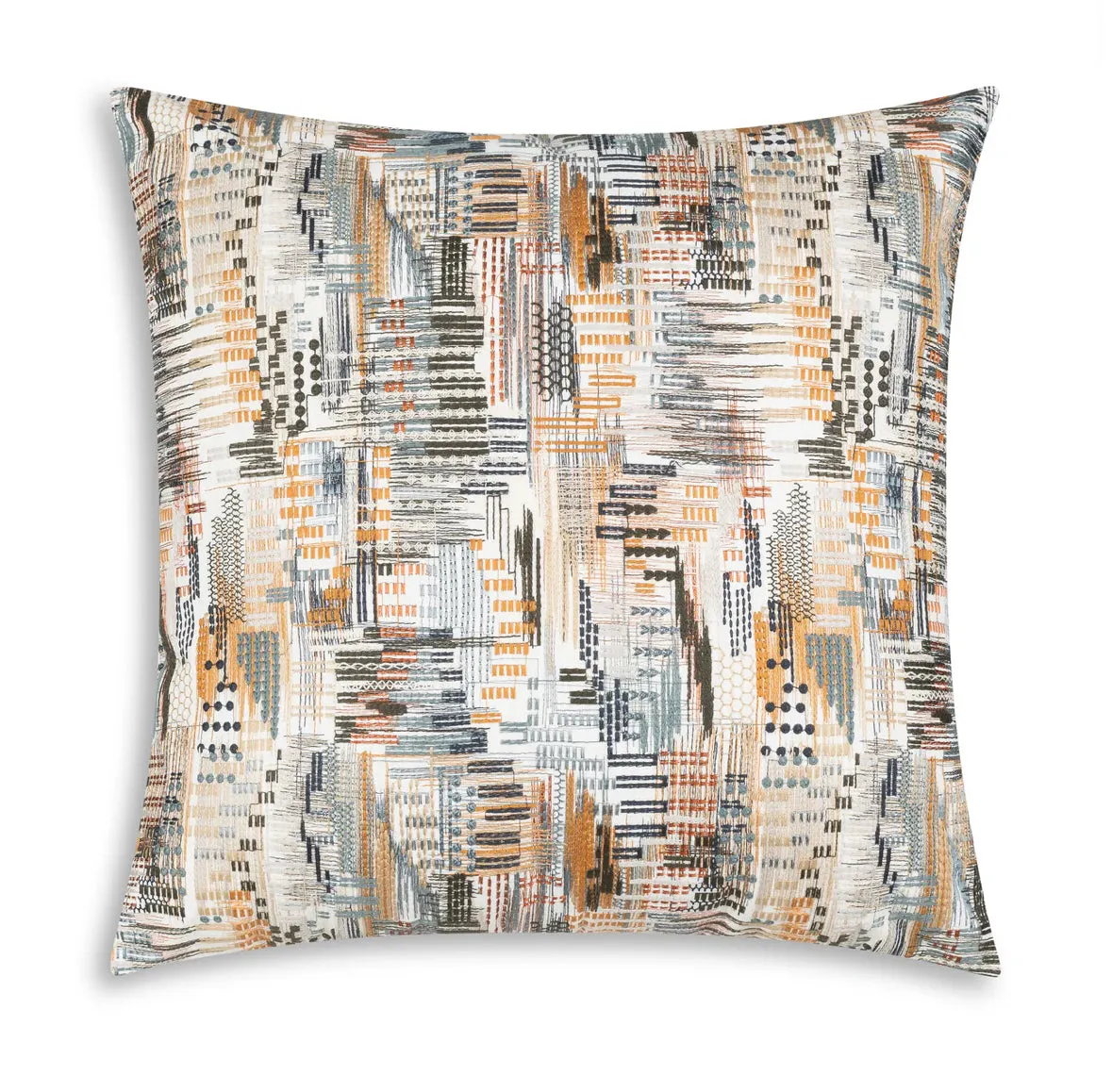 Luxurious Multi-Color Embroidered Pillow 24"