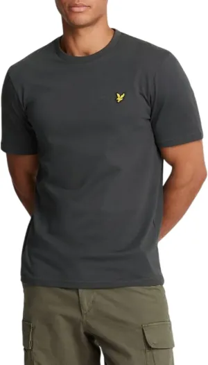 Lyle & Scott Mens Plain T-Shirt Gunmetal Grey L