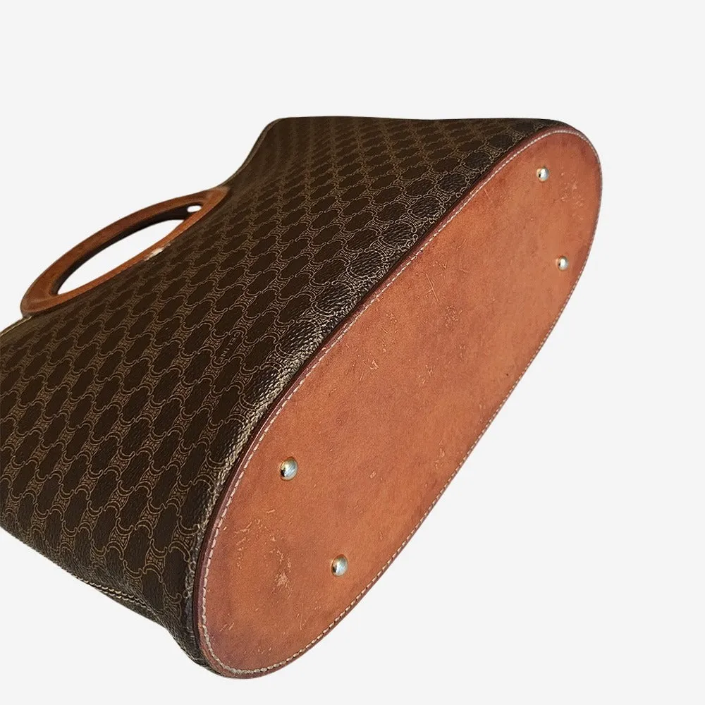 Macadam canvas round handle tote
