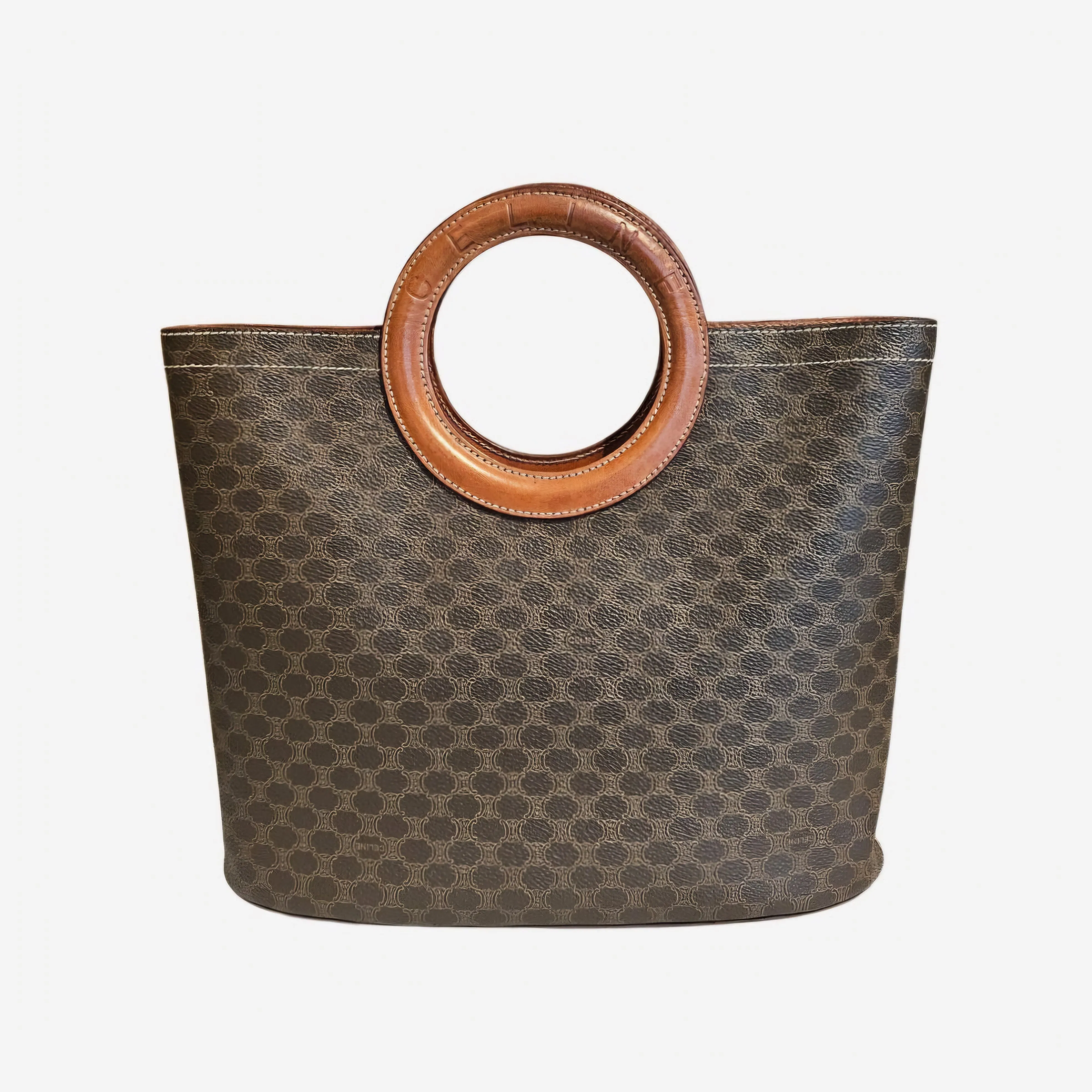 Macadam canvas round handle tote