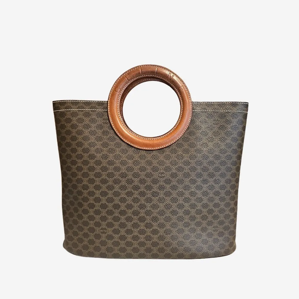 Macadam canvas round handle tote