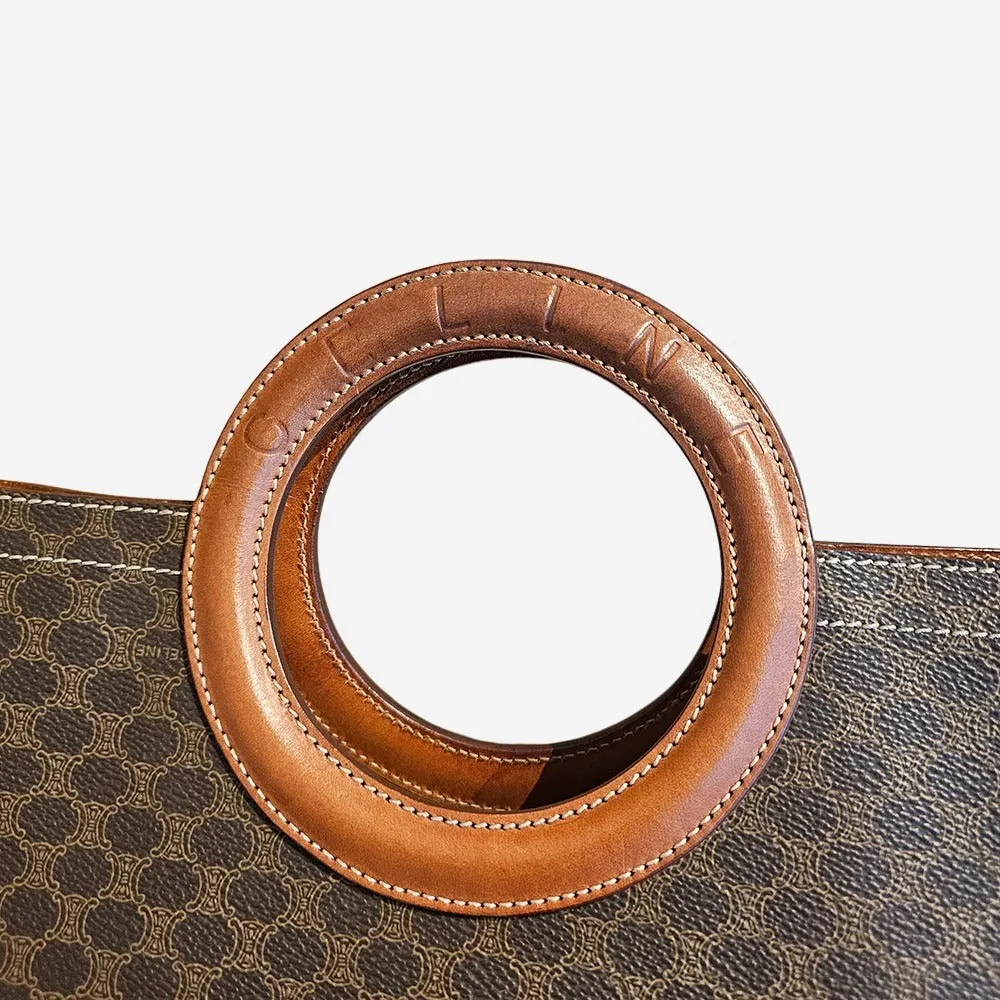Macadam canvas round handle tote