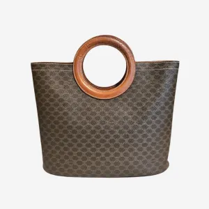 Macadam canvas round handle tote