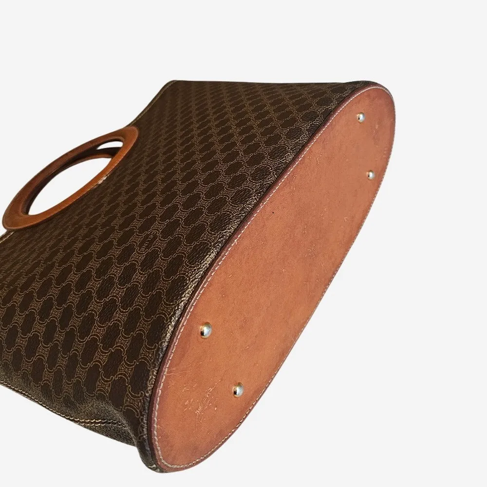 Macadam canvas round handle tote