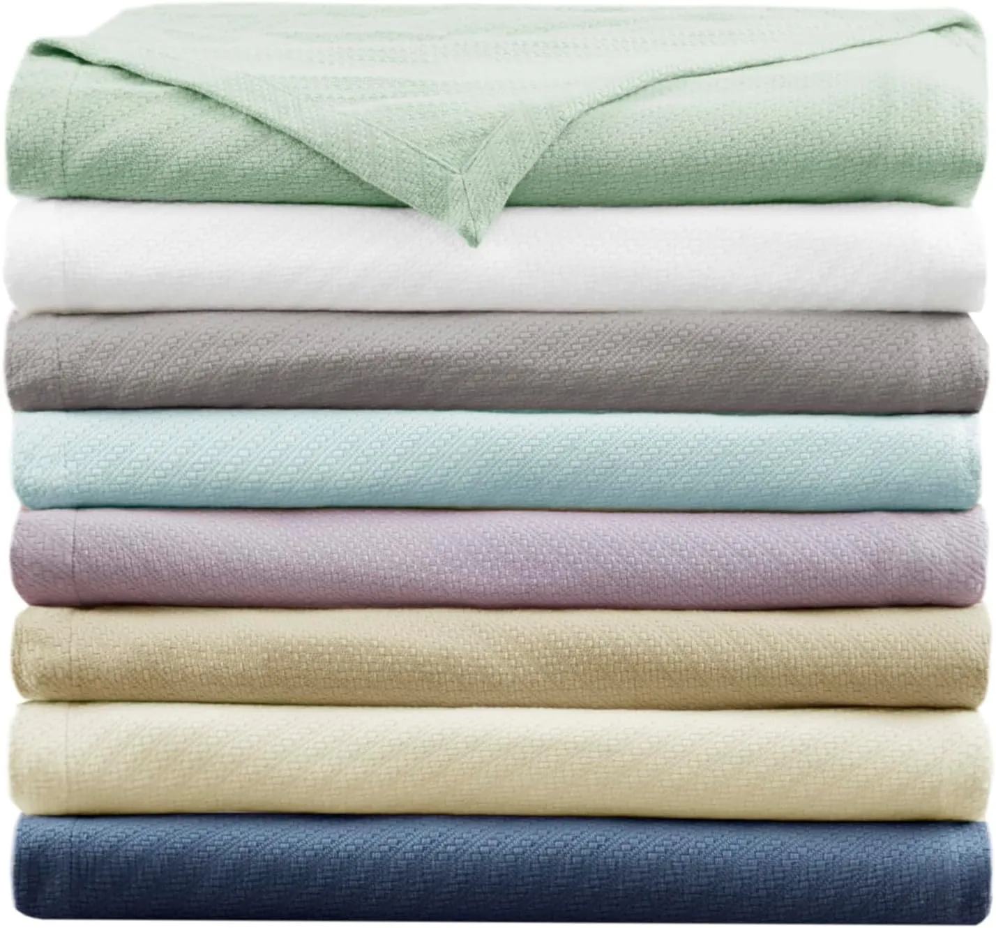 Madison Park Liquid Cotton Luxury Blanket Premium Soft Cozy 100% Ring Spun Cotton For Bed , Couch or Sofa, King, Ivory