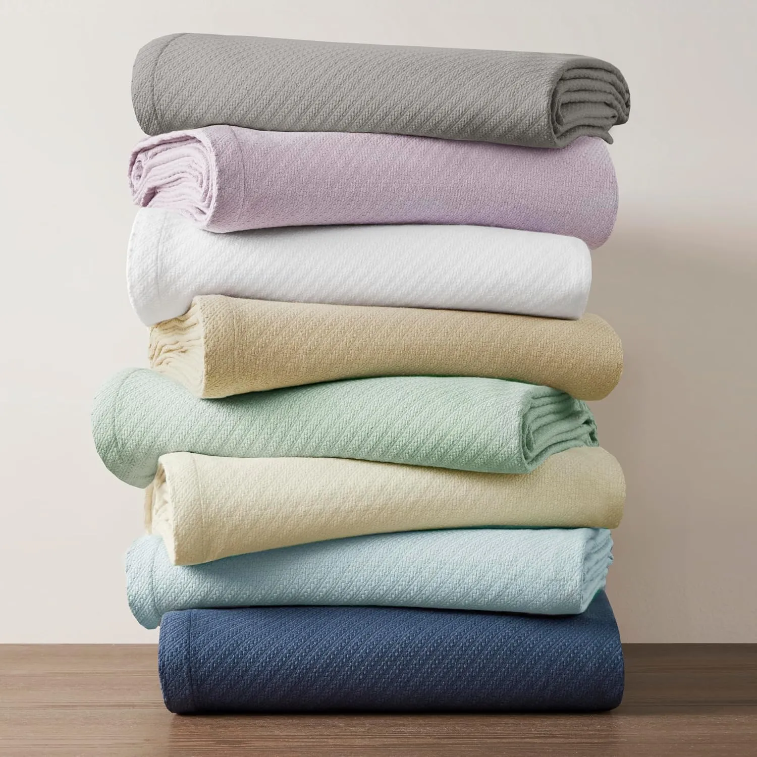 Madison Park Liquid Cotton Luxury Blanket Premium Soft Cozy 100% Ring Spun Cotton For Bed , Couch or Sofa, King, Ivory