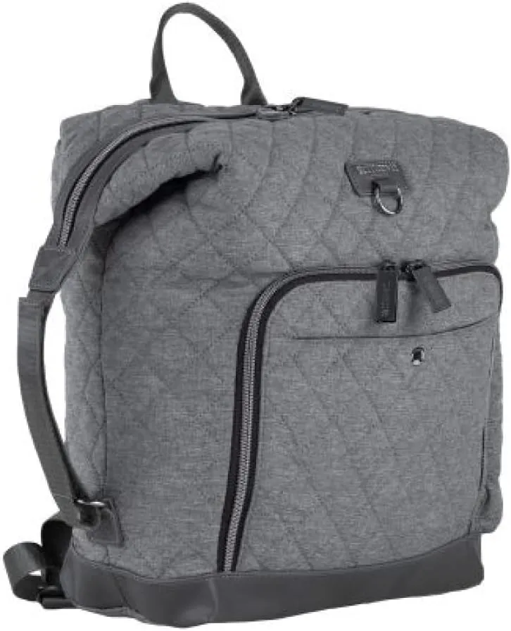Maevn ReadyGO Water-Resistant Clinical Tote Backpack in Heather (Convertible Hobo Backpack Heather Grey)
