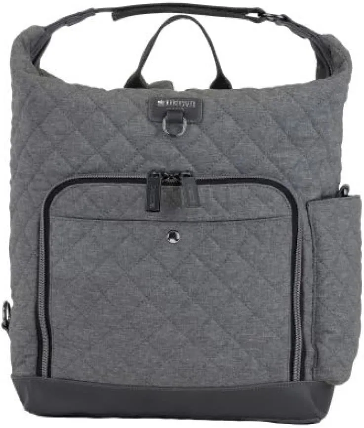 Maevn ReadyGO Water-Resistant Clinical Tote Backpack in Heather (Convertible Hobo Backpack Heather Grey)
