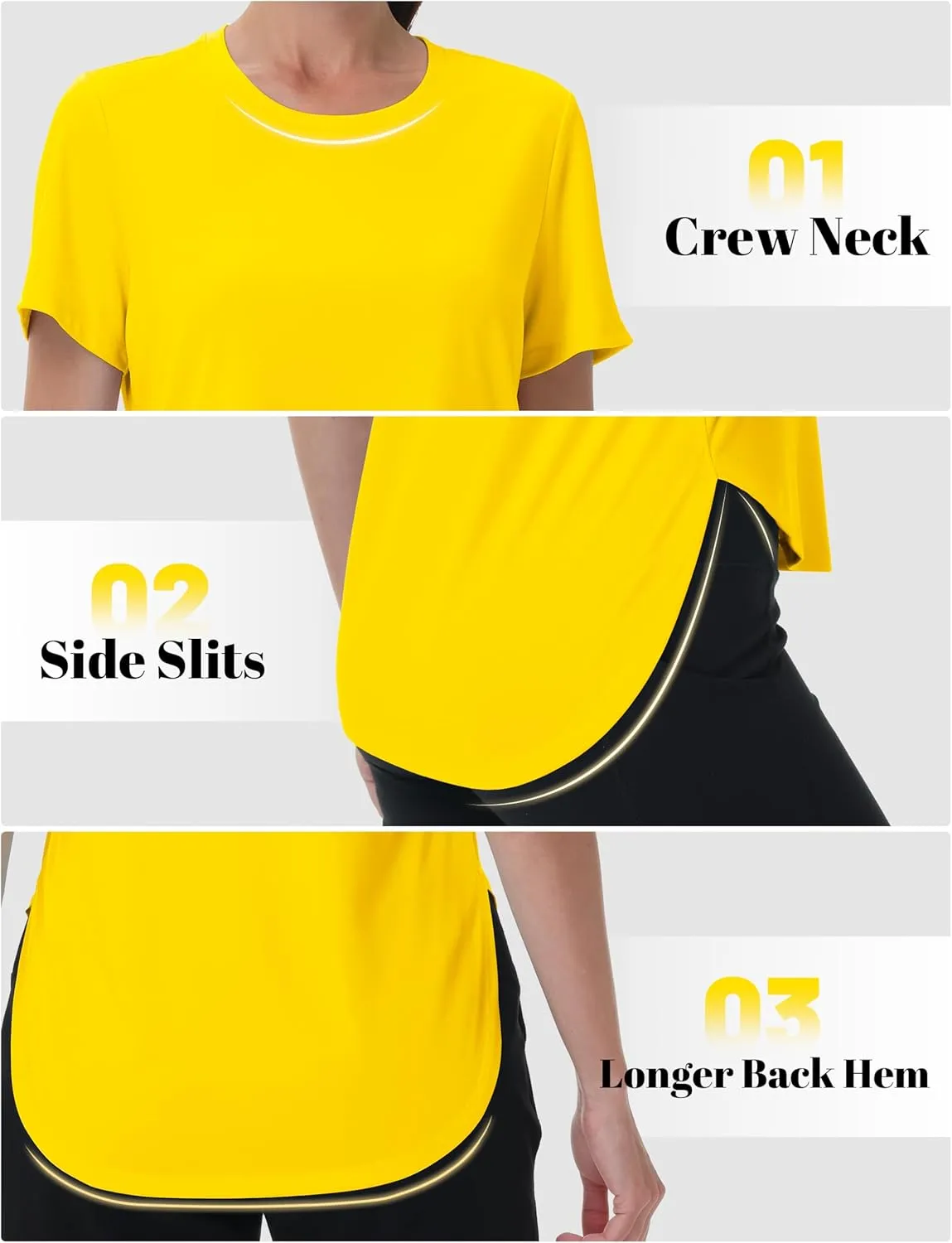 MAGCOMSEN Short Sleeve Workout Tops for Women UPF 50  Sun Protection Quick Dry Wicking T Shirt Yoga Athletic Running Gym