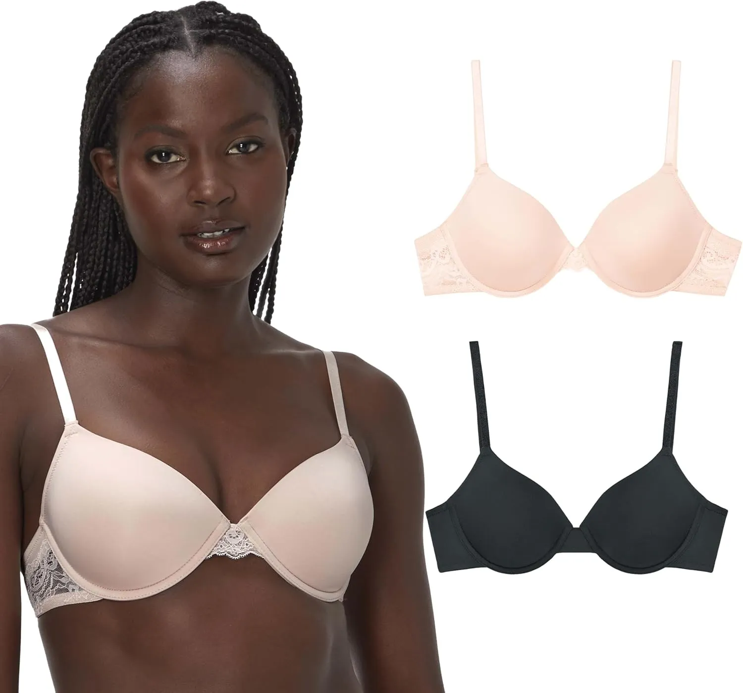 Maidenform, Push Women, Underwire Bra with Adjustable Straps 2-Pack