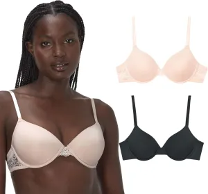 Maidenform, Push Women, Underwire Bra with Adjustable Straps 2-Pack