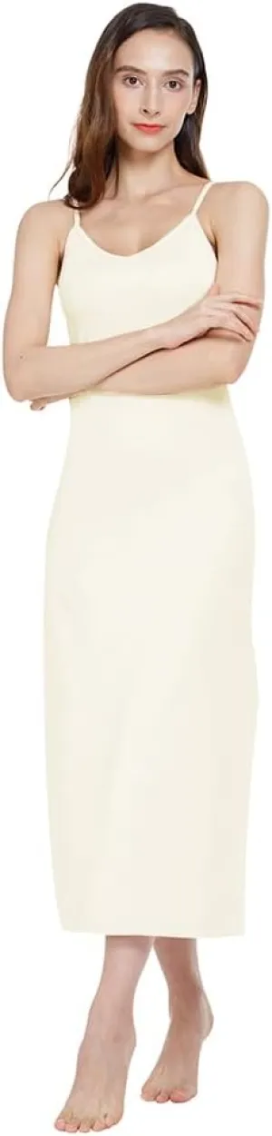 MANCYFIT Long Slips for Under Dresses Full Length Adjustable Spaghetti Strap Nightgown