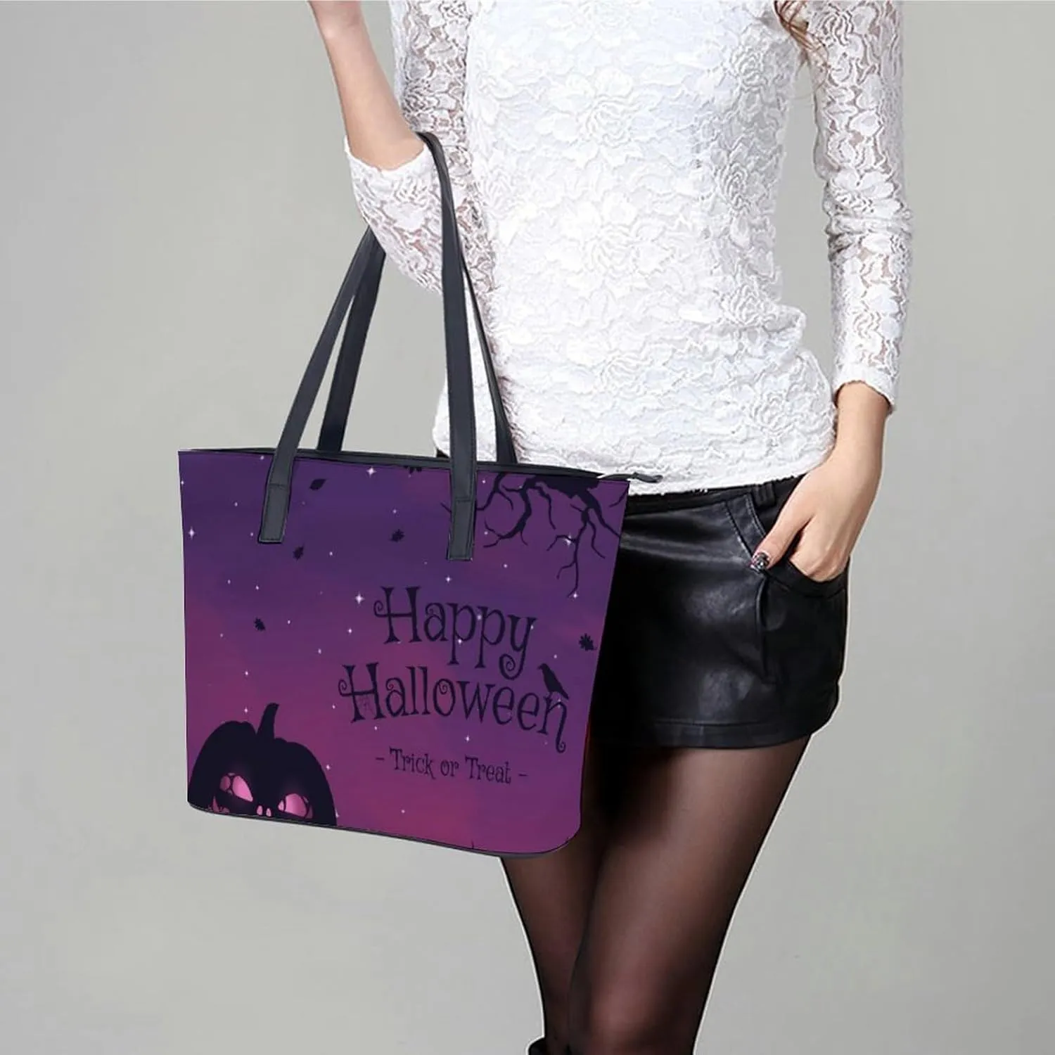 Map Kawaii Hobo Handbags With Zipper Large Capacity Satchel Tote Bag Shoulder Bag
