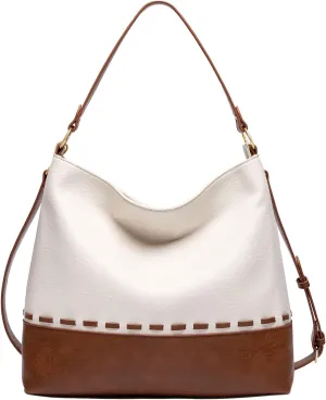 Marvolia Hobo Bags for Women Vegan Leather Shoulder Purses and Handbags Top Handle Handbags with Adjustable Shoulder Strap