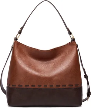 Marvolia Hobo Bags for Women Vegan Leather Shoulder Purses and Handbags Top Handle Handbags with Adjustable Shoulder Strap