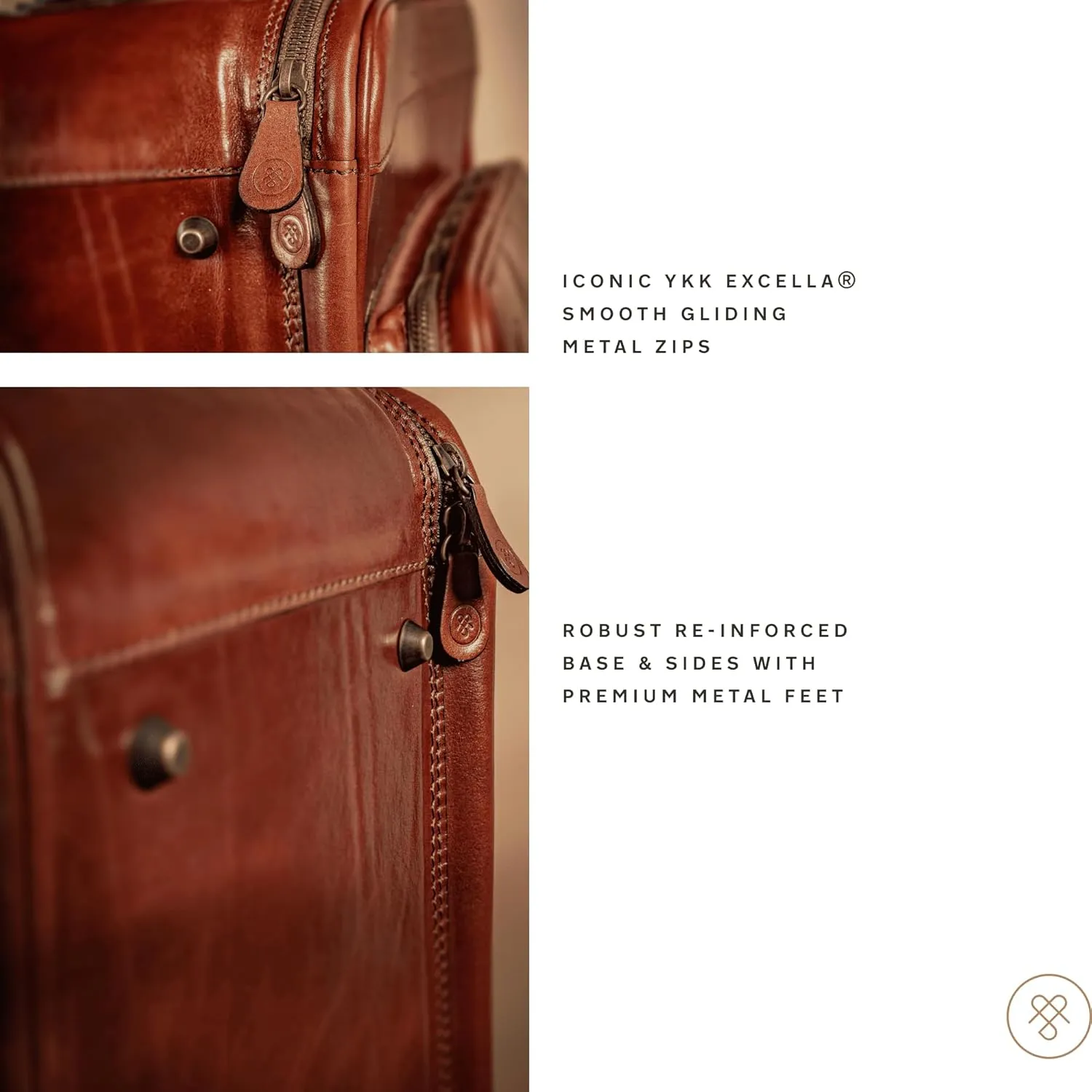 Maxwell Scott - Personalized Luxury Leather Wheeled Rolling Trolley Case Luggage - The Piazzale - Chestnut Tan