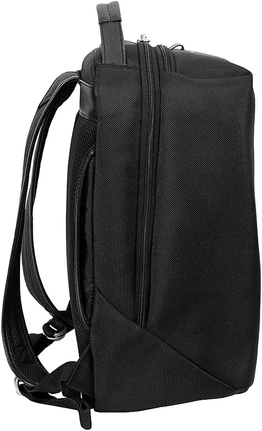 McKlein 17" Nylon, Carry-All, Laptop & Tablet Overnight Backpack- SOUTH SHORE- Black
