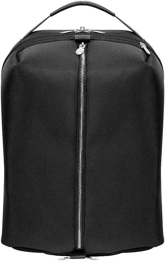McKlein 17" Nylon, Carry-All, Laptop & Tablet Overnight Backpack- SOUTH SHORE- Black