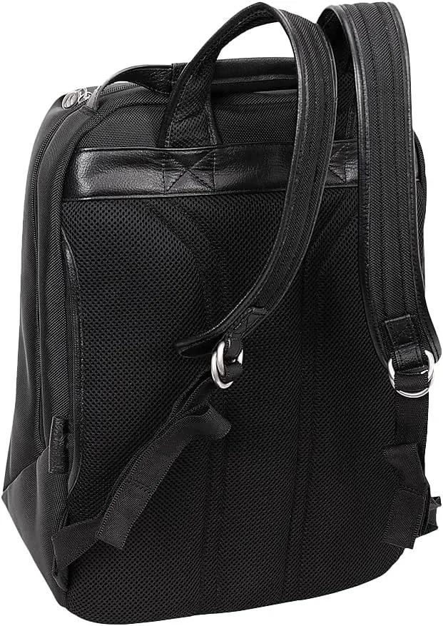 McKlein 17" Nylon, Carry-All, Laptop & Tablet Overnight Backpack- SOUTH SHORE- Black