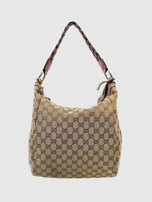 Medium GG Canvas Bamboo Bar Hobo Bag