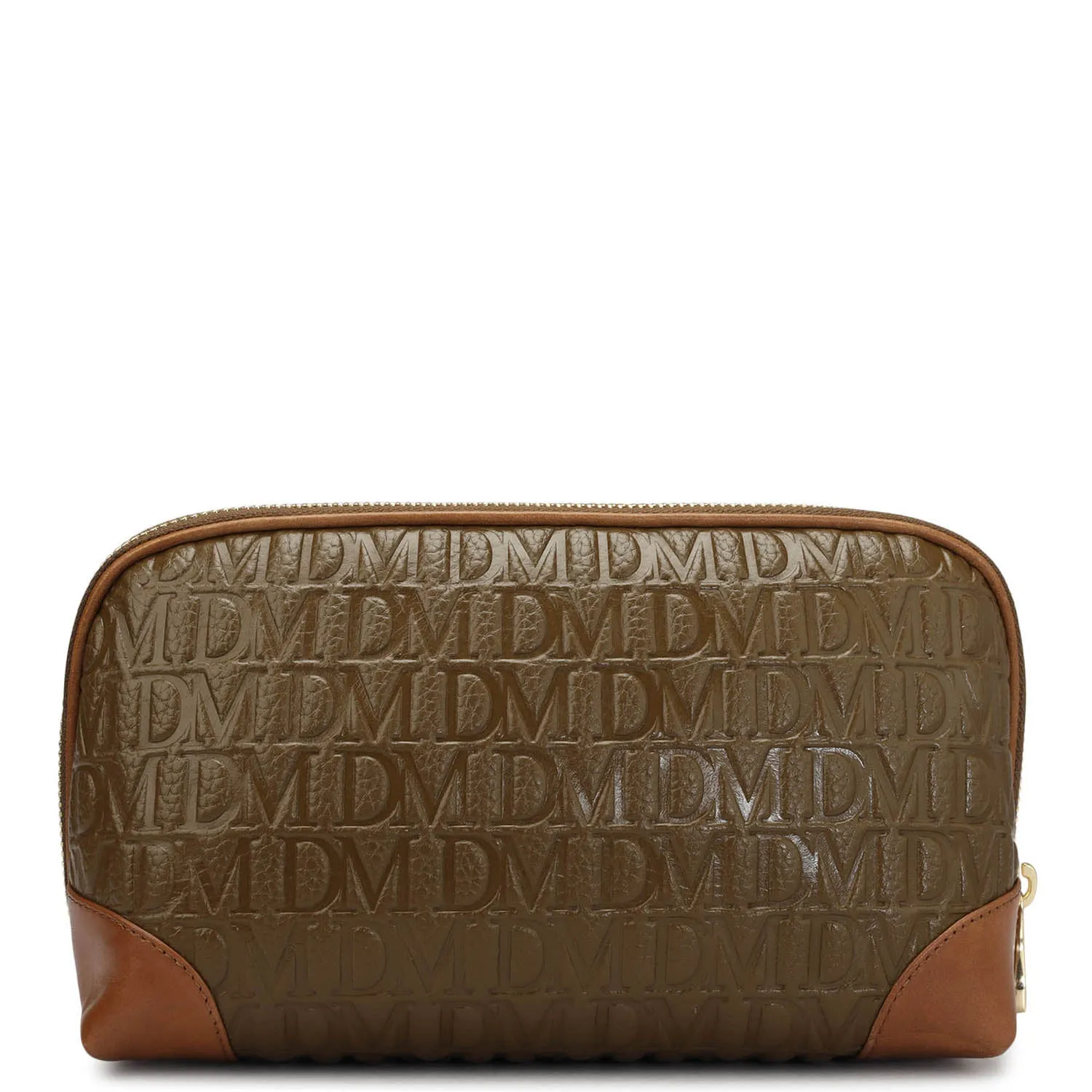 Medium Monogram Leather Multi Pouch - Moss