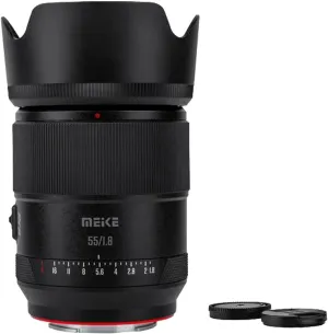 Meike 55mm f1.8 Pro Full Frame Auto Focus STM Lens for Sony E Mount Cameras Compatible with Sony A7 A7M2 A7RM2 A7R A7SM2 ZV-E1 A7RM5 A9 A9I A9III
