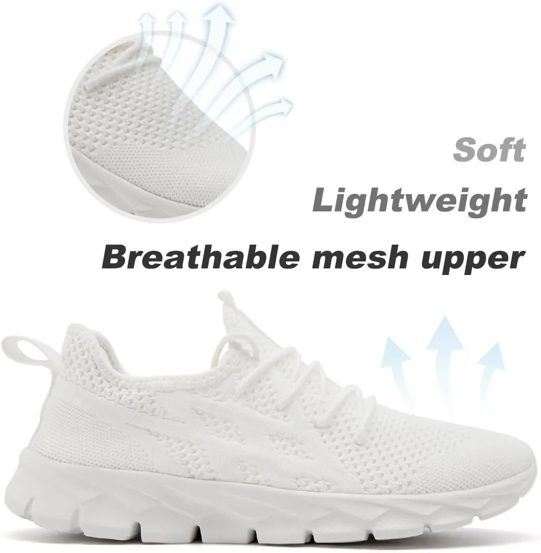 Men Slip On Running Sneakers Tennis Lightweight Non-Slip Athletic Shoes Cushioned Comfort for Walking Gym Fitness & Daily Training Leisure Sports