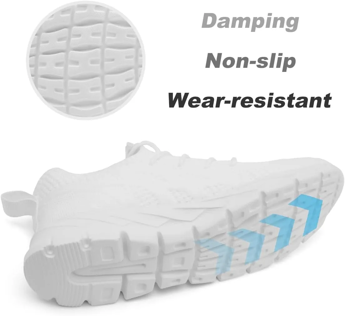 Men Slip On Running Sneakers Tennis Lightweight Non-Slip Athletic Shoes Cushioned Comfort for Walking Gym Fitness & Daily Training Leisure Sports